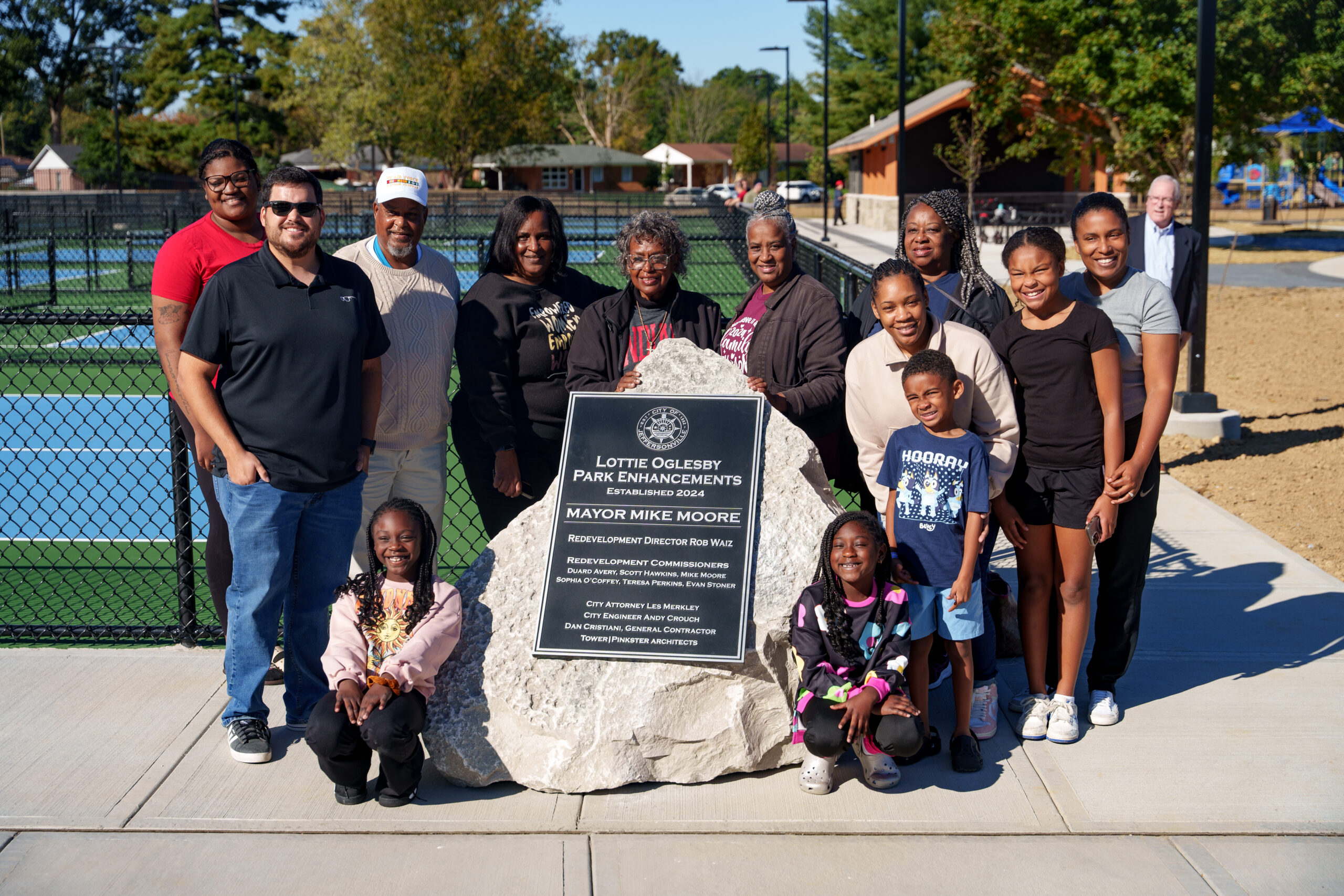 Oglesby family at dedication