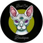 badcat logo (circle) PNG bad cat boutique logo